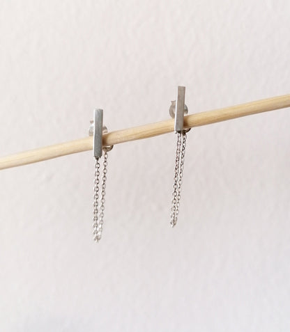 Everyday Hypoallergenic 925 Silver Chain Link Earrings - SosyGallery