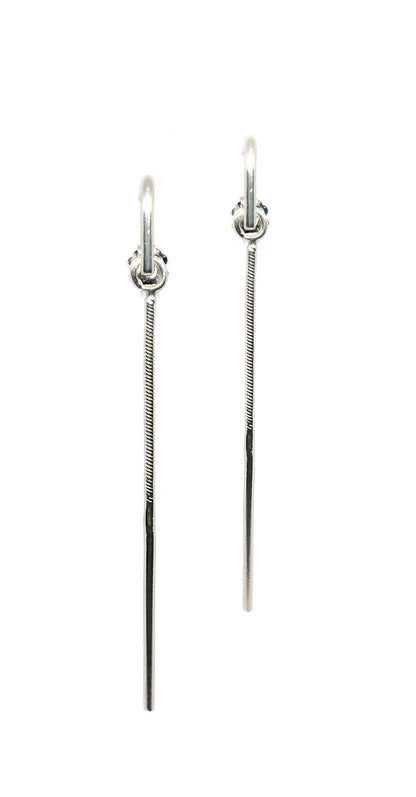 Sterling Silver 925 Suspender Threader Earrings - SosyGallery