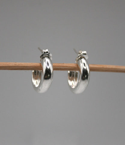 Chunky Hoop Earrings in 925 Sterling Silver - SosyGallery