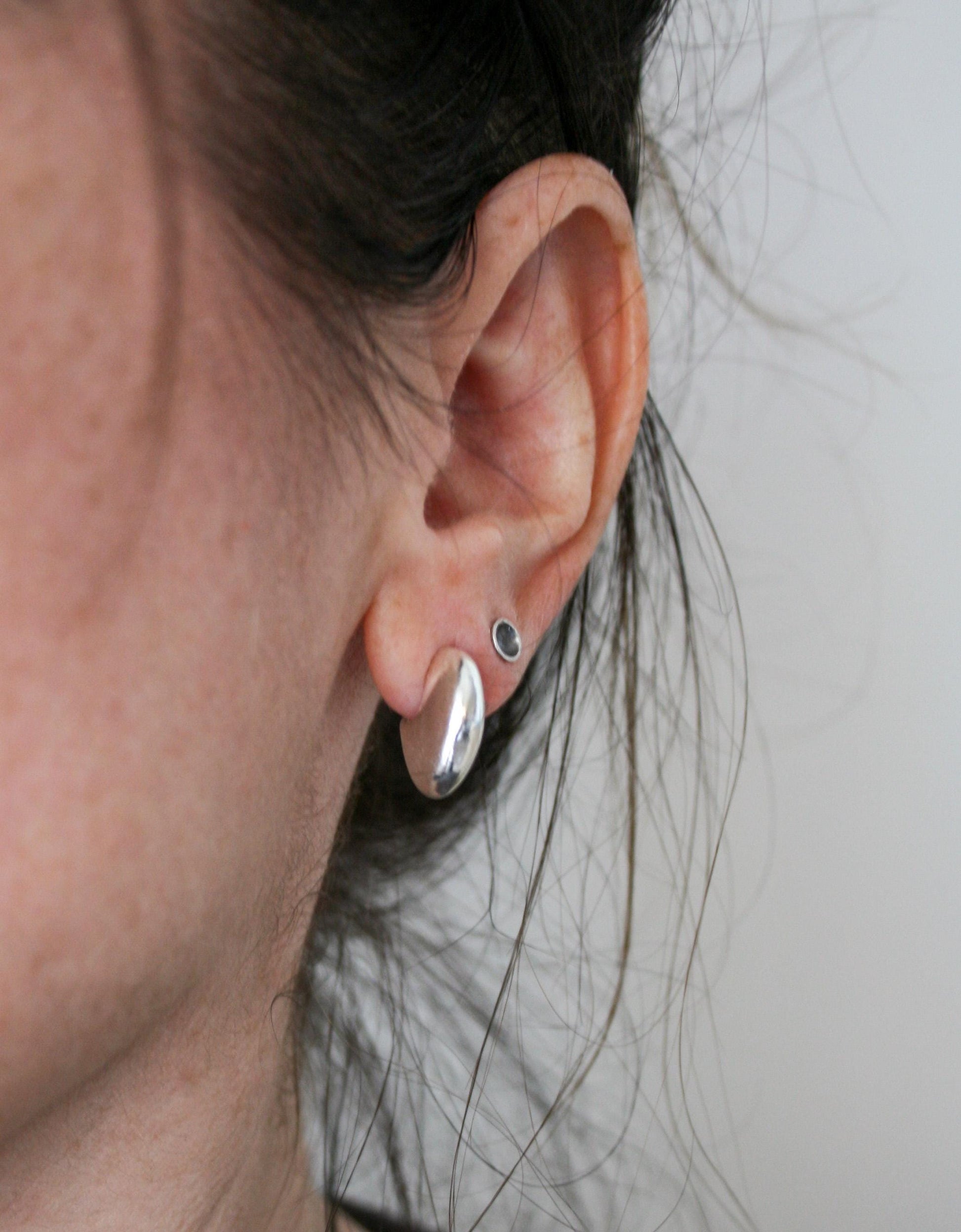 Everyday Chunky Thick Hoop Earrings – Crafted from Sterling Silver 925 - SosyGallery